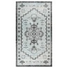Tapis à tissage plat d'extérieur 115x170 cm Vert et gris 