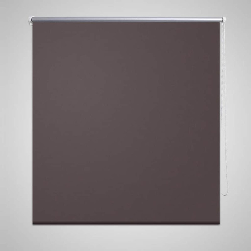 Store enrouleur occultant 120 x 230 cm marron 