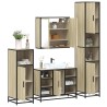 Ensemble de meubles de salle de bain 4 pcs chêne sonoma 