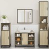 Ensemble de meubles de salle de bain 4 pcs chêne sonoma 