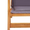 Chaises inclinables de jardin lot de 2 Bois solide d'acacia 
