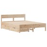 Cadre de lit sans matelas 120x190 cm bois de pin massif 