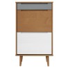 Armoire à chaussures MOLDE Marron 59,5x35x103 cm Bois de pin 