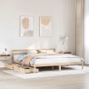 Cadre de lit sans matelas 200x200 cm bois massif de pin 
