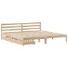 Cadre de lit sans matelas 200x200 cm bois massif de pin 