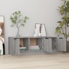 Meuble TV Sonoma gris 102x35x36,5 cm Bois d'ingénierie 