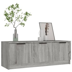 Meuble TV Sonoma gris 102x35x36,5 cm Bois d'ingénierie 