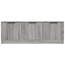 Meuble TV Sonoma gris 102x35x36,5 cm Bois d'ingénierie 