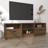 Meuble TV Chêne marron 150x33,5x45 cm Bois d'ingénierie 