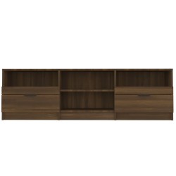 Meuble TV Chêne marron 150x33,5x45 cm Bois d'ingénierie 