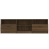 Meuble TV Chêne marron 150x33,5x45 cm Bois d'ingénierie 