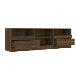 Meuble TV Chêne marron 150x33,5x45 cm Bois d'ingénierie 