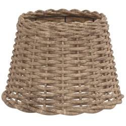 Abat-jour marron Ø30x20 cm osier 