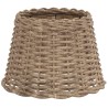 Abat-jour marron Ø30x20 cm osier 
