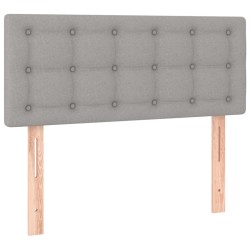 Sommier à lattes de lit avec matelas Gris clair 120x200cm Tissu 