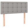 Sommier à lattes de lit avec matelas Gris clair 120x200cm Tissu 