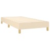 Sommier à lattes de lit avec matelas LED Crème 90x200 cm Tissu 