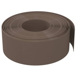 Bordures de jardin 3 pcs marron 10 m 20 cm polyéthylène 