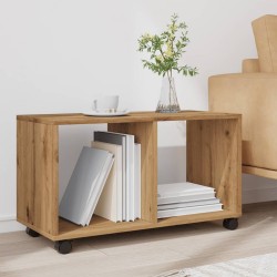 Armoire à roulettes chêne artisanal bois d'ingénierie 