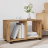Armoire à roulettes chêne artisanal bois d'ingénierie 