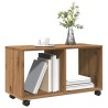 Armoire à roulettes chêne artisanal bois d'ingénierie 