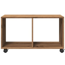 Armoire à roulettes chêne artisanal bois d'ingénierie 