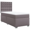 Sommier à lattes de lit avec matelas Gris 90x190 cm Similicuir 