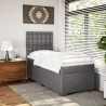 Sommier à lattes de lit avec matelas Gris 90x190 cm Similicuir 