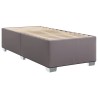 Sommier à lattes de lit avec matelas Gris 90x190 cm Similicuir 