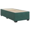 Sommier à lattes de lit et matelas Vert foncé 80x200 cm Velours 