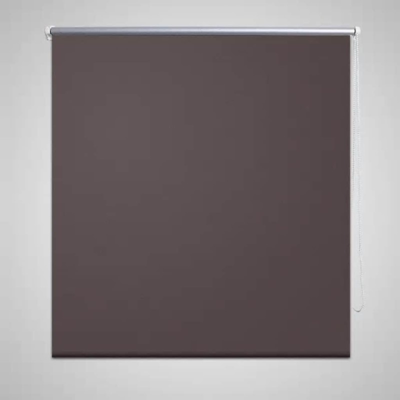 Store enrouleur occultant 100 x 230 cm marron 