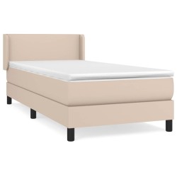 Sommier à lattes de lit avec matelas Cappuccino 80x200 cm 