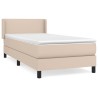 Sommier à lattes de lit avec matelas Cappuccino 80x200 cm 