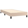 Sommier à lattes de lit avec matelas Cappuccino 80x200 cm 