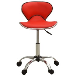 Tabouret de salon et spa Rouge Similicuir 