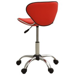 Tabouret de salon et spa Rouge Similicuir 