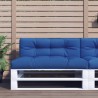Coussin de palette bleu royal 120x40x12 cm tissu 