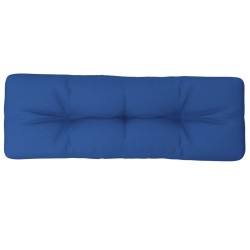Coussin de palette bleu royal 120x40x12 cm tissu 