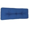 Coussin de palette bleu royal 120x40x12 cm tissu 