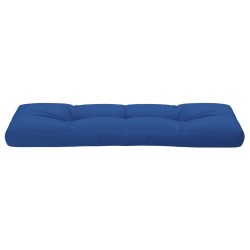 Coussin de palette bleu royal 120x40x12 cm tissu 