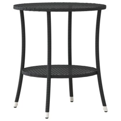 Chaises inclinables de jardin lot de 2 et table résine tressée 