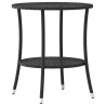 Chaises inclinables de jardin lot de 2 et table résine tressée 