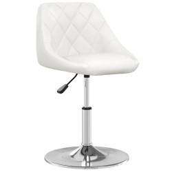 Chaise de salle à manger Blanc Similicuir  