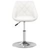 Chaise de salle à manger Blanc Similicuir  