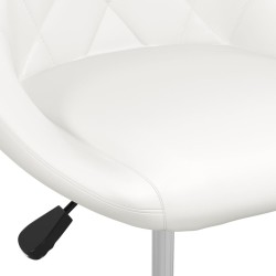 Chaise de salle à manger Blanc Similicuir  