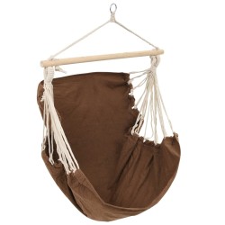 Hamac couleur marron 185 x 125 cm 