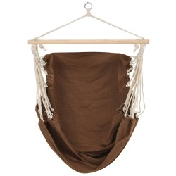 Hamac couleur marron 185 x 125 cm 