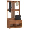 Portemanteau SANDENS 87x40x159,5 cm bois massif pin 