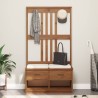 Portemanteau SANDENS 87x40x159,5 cm bois massif pin 