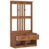 Portemanteau SANDENS 87x40x159,5 cm bois massif pin 